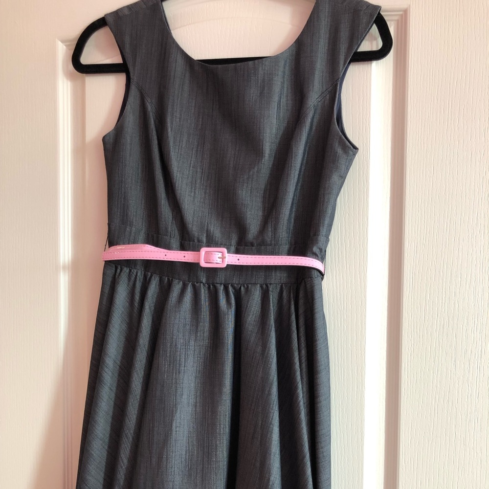 XOXO Sleeveless Belted Skater Dress